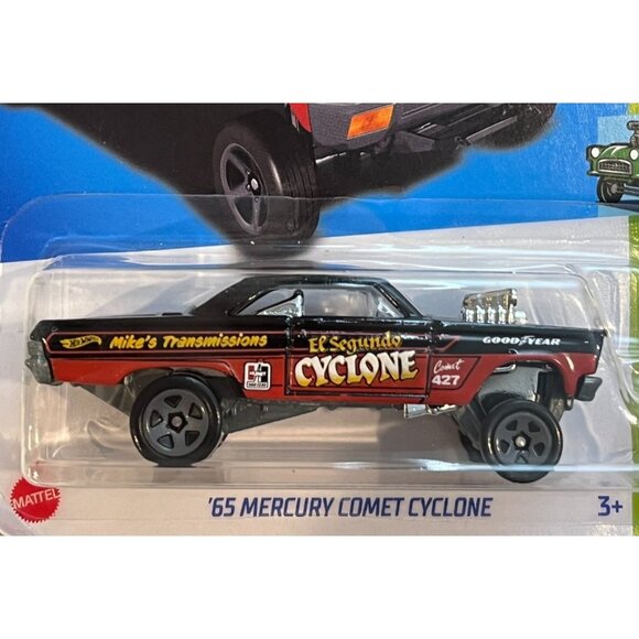 Hot Wheels 2024 ’65 Mercury Comet Cyclone HW Gassers Black Drag Car - Picture 3 of 3